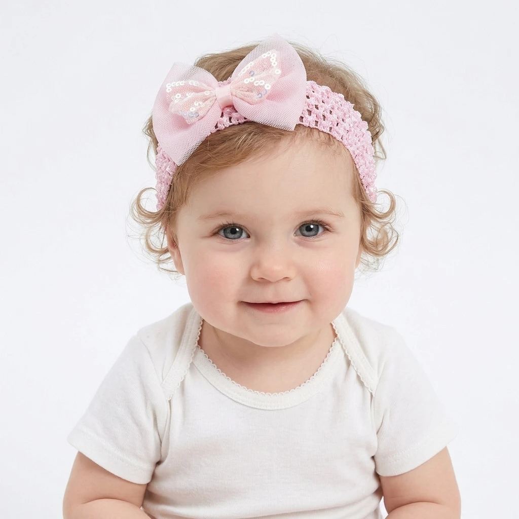 

New French Lace Children's Headband Korean Embroidery Headband for Baby Girls Fashion Sweet Hair Bands Headwear Hair Accessories