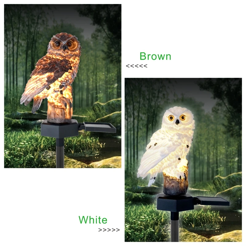 

Solar Owl Garden Light Outdoor LED Lawn Lamp for Garden Decoration Waterproof Christmas Lights Outdoor Solar Lamp Post