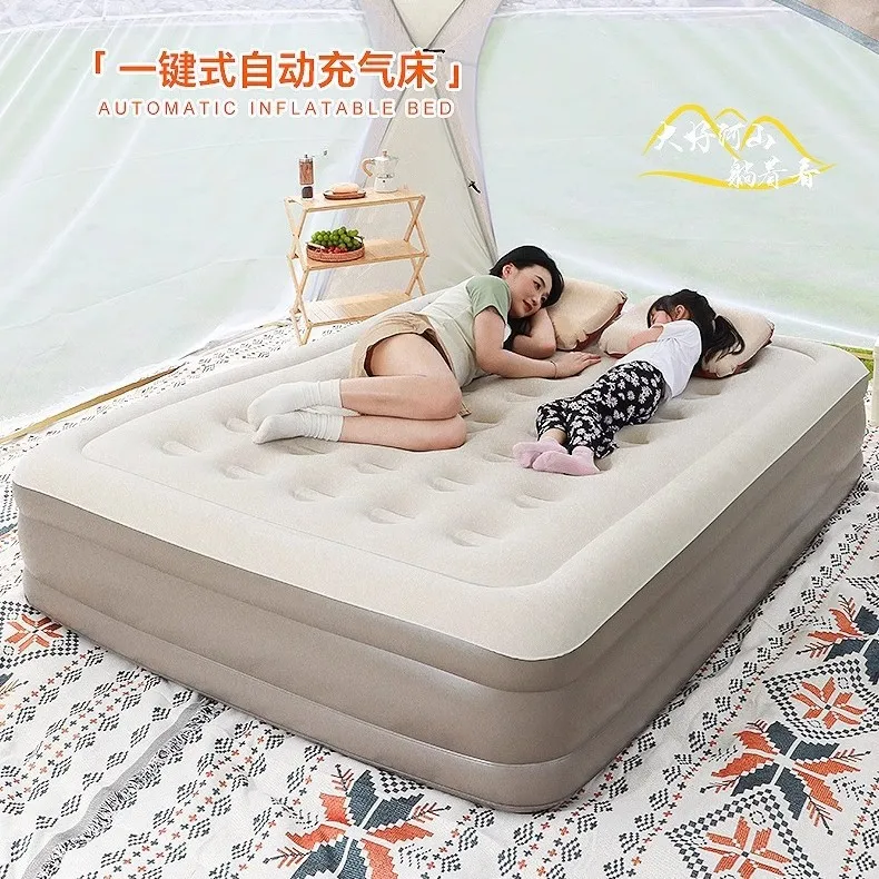 Custom Silent Waterproof Twin Air Matress Inflatable Mattress Beach With Pump Air Bed Camping For Sleeping King Size Home