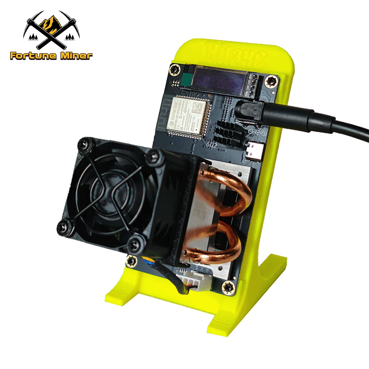 Upgrade Gamma 602 Bitcoin Miner 1.8TH/s 35W Asic Chip Solo Lucky Miner BTC Bitcoin Miner Mining UK US AU BR EU Plug Power Yellow