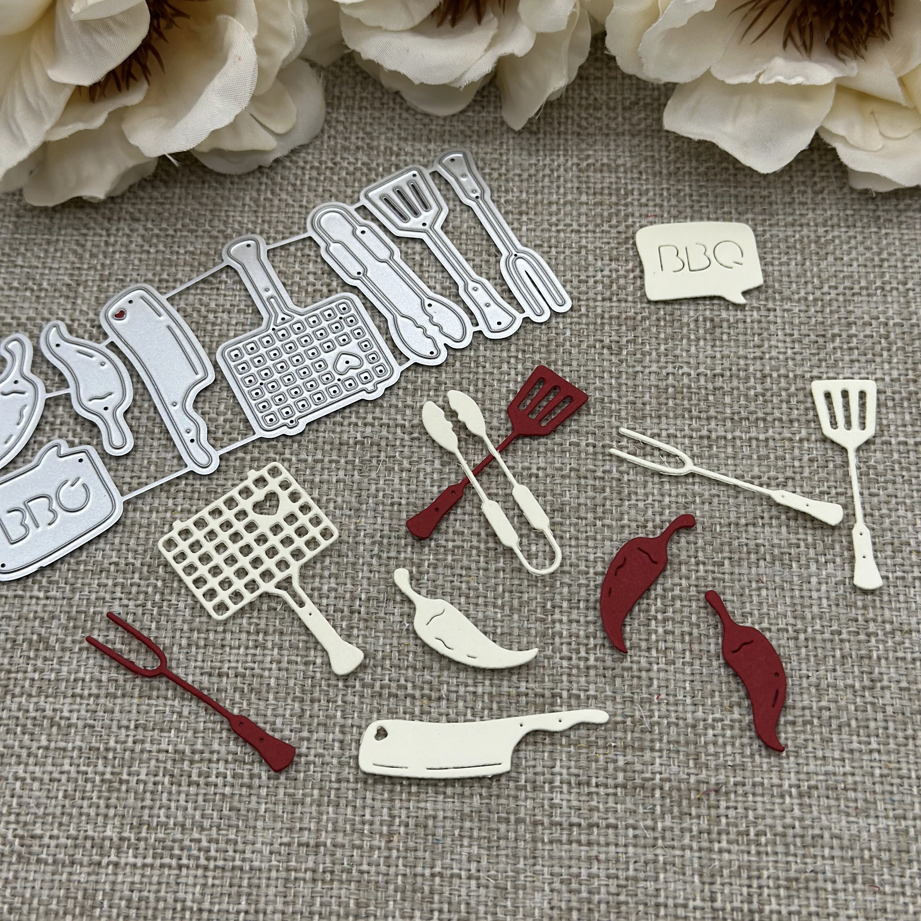 금속 커팅 다이 스텐실 다이 컷, DIY 스크랩북 앨범 종이 카드 엠보싱, 새로운 주방 시리즈