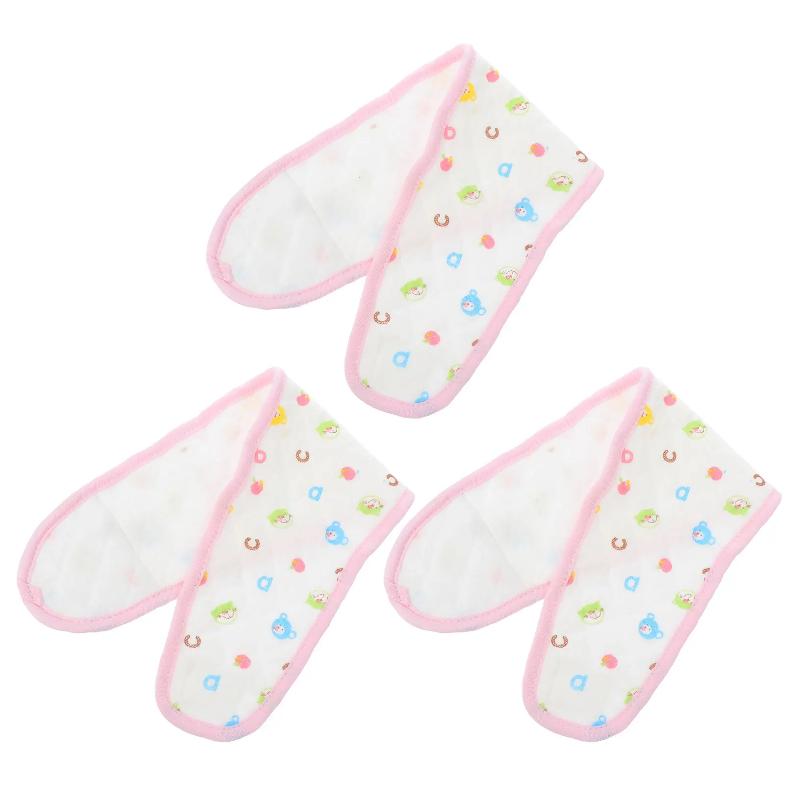 ผ้าคาดเอวเด็กทารก 3 ชิ้น ผ้าคาดสะดือเด็ก ผ้าคาดเอวเด็กอ่อน ผ้าคาดเอวเด็กอ่อน ทำจากผ้าฝ้ายเนื้อนุ่ม อุ่นสบาย ปกป้องหน้าท้องของทารกจากความเย็น สำหรับเด็กแรกเกิด