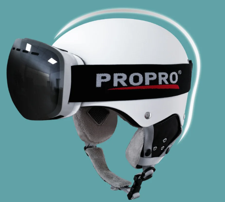 نظارات التزلج المتكاملة خوذة التزلج حامي الرأس رشاقته لوح التزلج خوذة السلامة الواقية #2