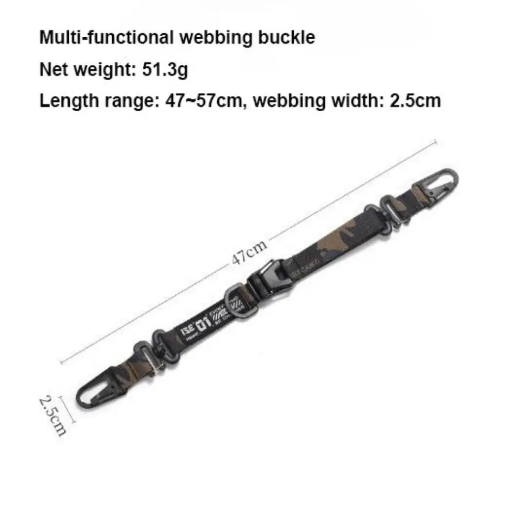 Multi-functional Outdoor Webbing Hanging Buckle Expandable Portable Handbag Strap Sling 5 Colors Long Backpack Anti-lost Rope