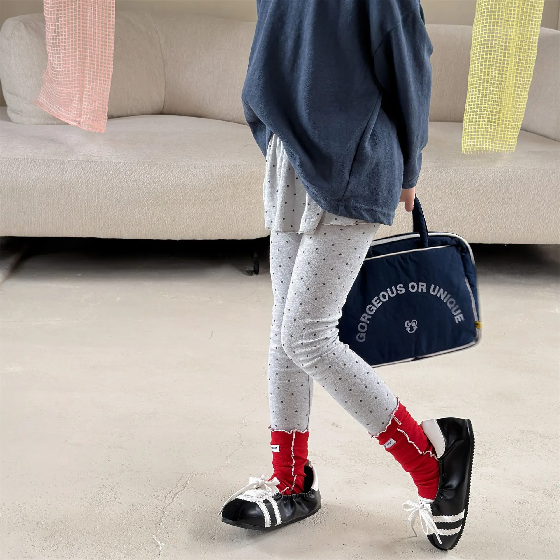 2026 Autumn New Cute Girls Leggings Children Loose Trousers Baby Girl casual Leggings Kids Pantskirt