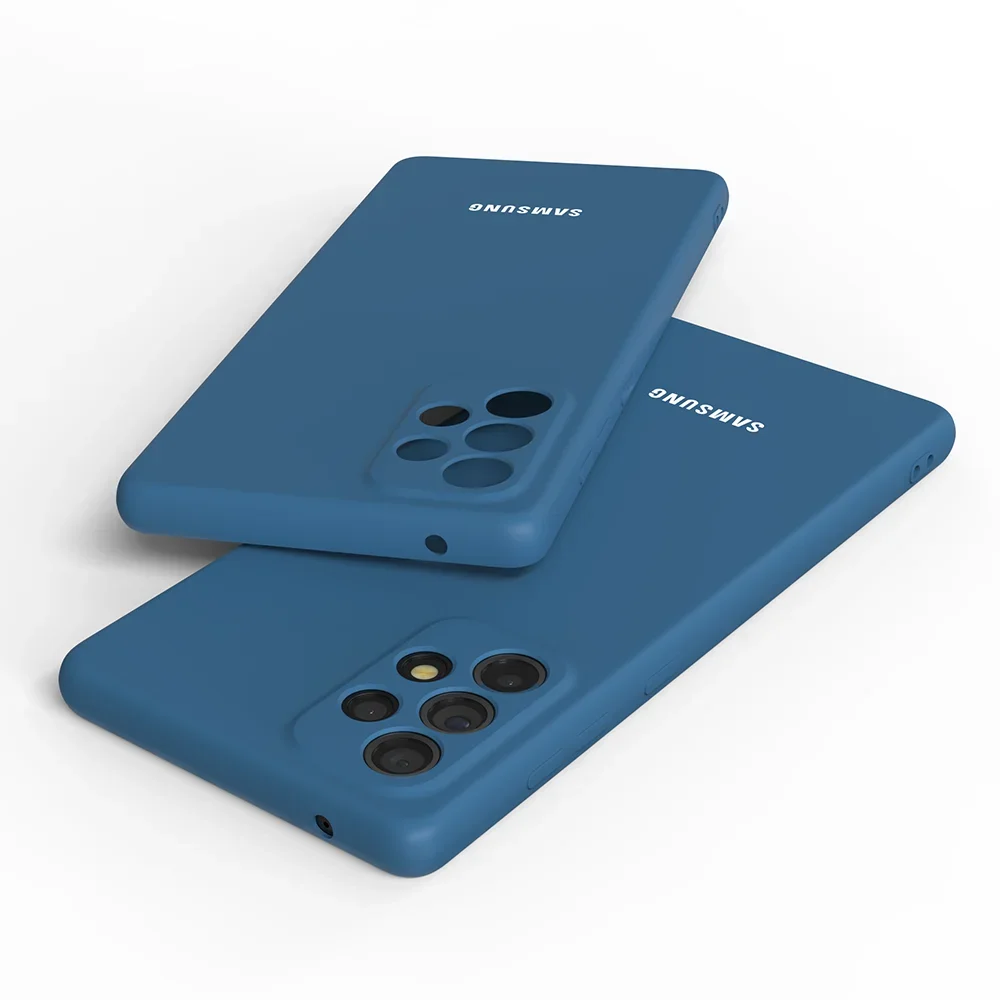 Per Samsung Galaxy A55 Custodia morbida in silicone liquido setoso Touch Cover per A33 A53 A73 A52 A52S A72 A50 A70 Copertura del telefono antiurto