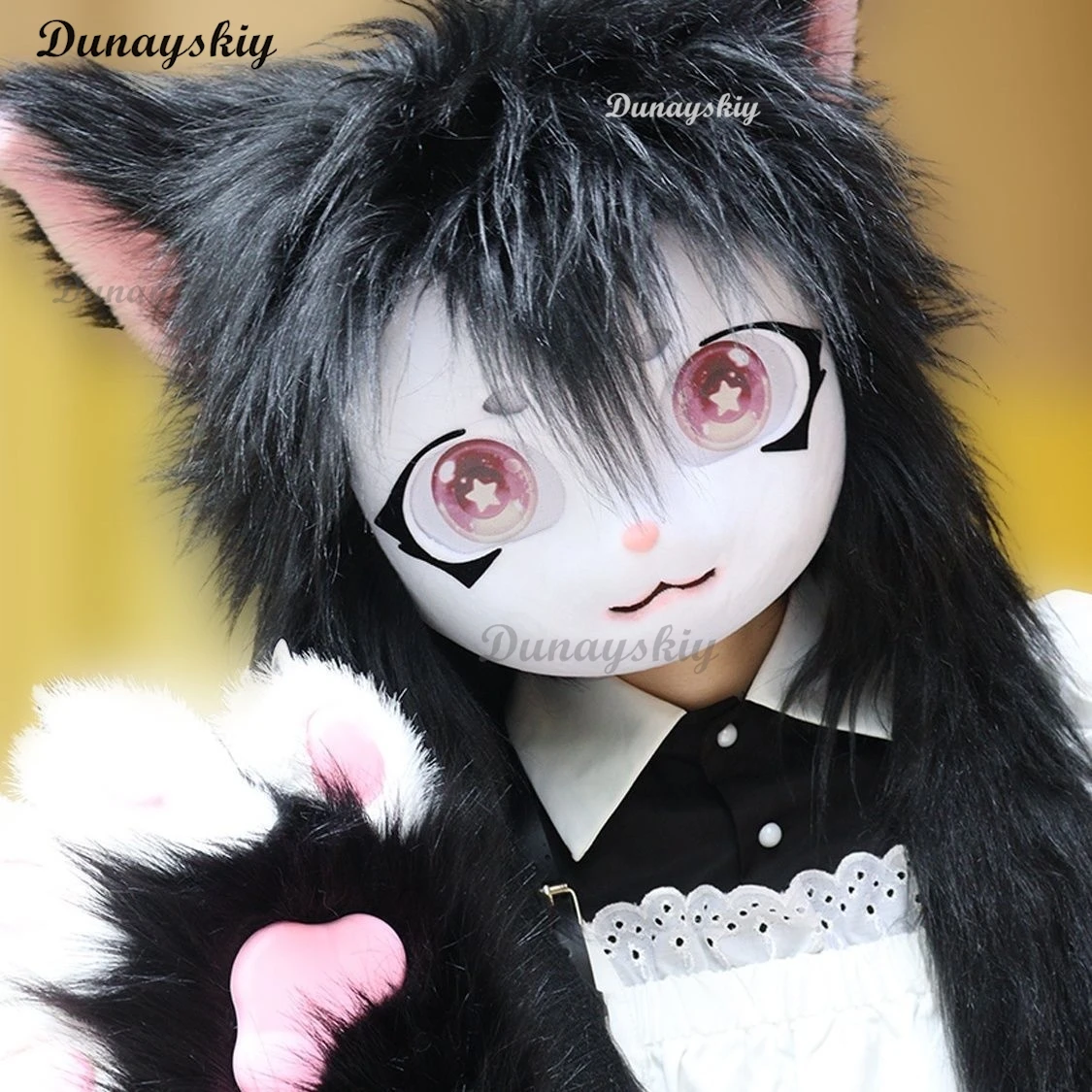 Furry Cosplay Kig Fursuit Kigurumi Headset Costume Kawaii Cute Animal Comiket Furries Paw Head Base Mask Rabbit Cat Doll Costume