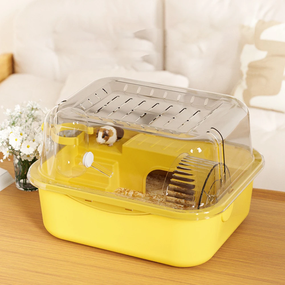 

Double-Layer Hamster Cage with Detachable Base & Spacious Design - Washable Small Pet Habitat for Indoor Golden Bear Hamsters