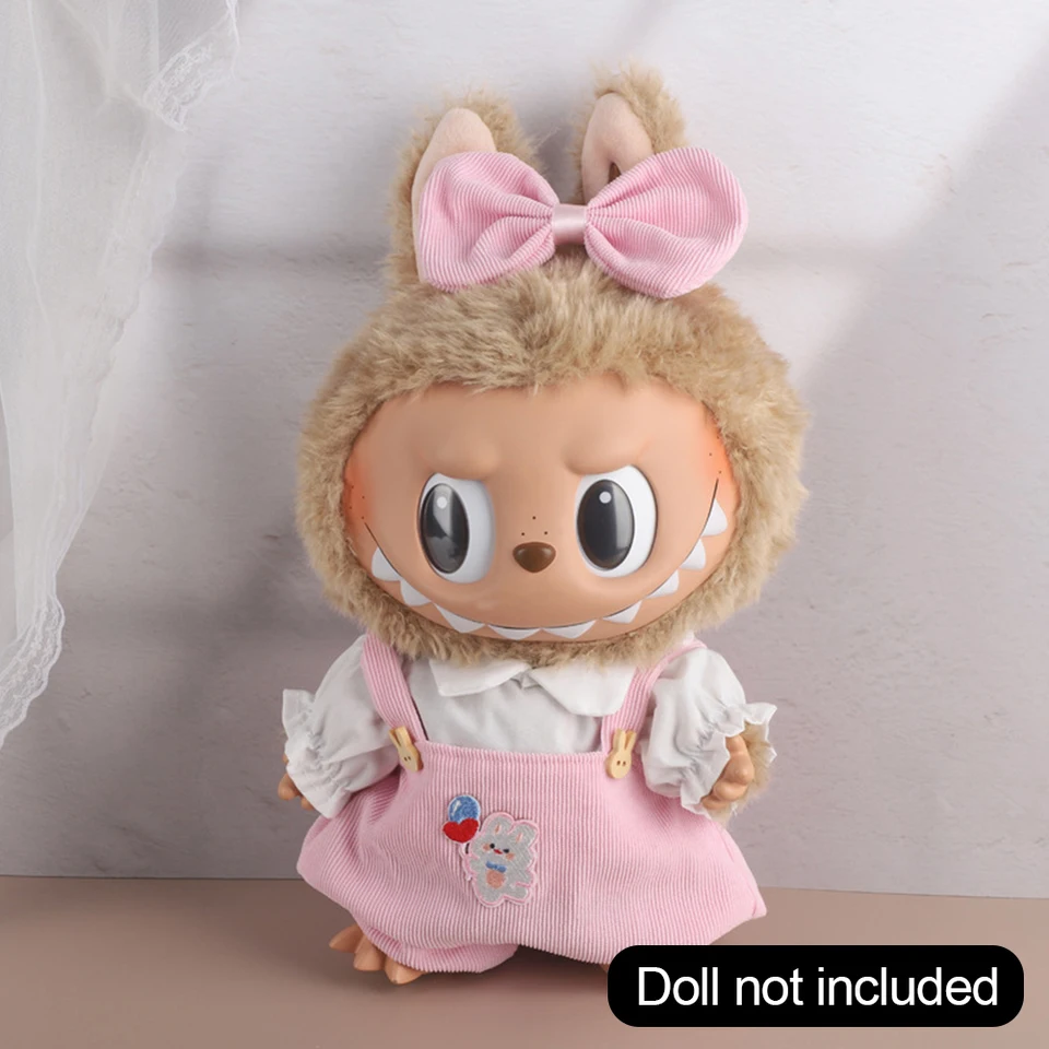 Vêtements Pour Poupée Lapupu 17 Cm – Robe Avec Chapeau Assorti, En Polyester Doux, Lavable, Facile à Enfiler, Cadeau Pour Enfant