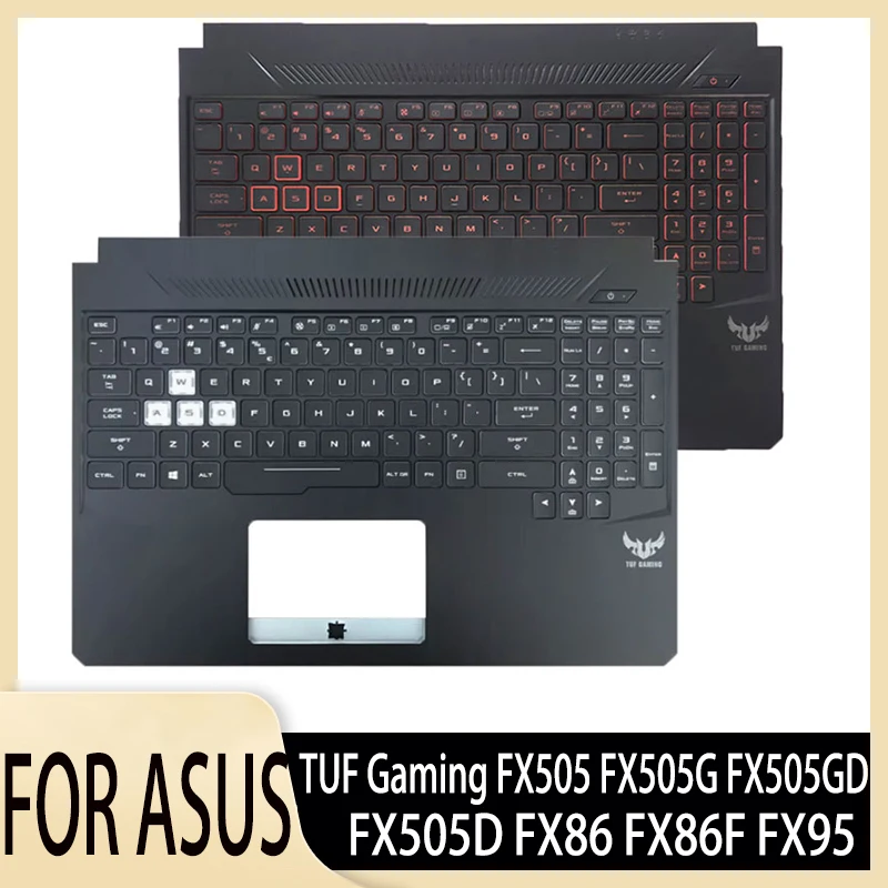 

New US Laptop Keyboard Without Touchpad for TUF Gaming FX505 FX505G FX505GD FX505D FX86 FX86F FX95 C Cover