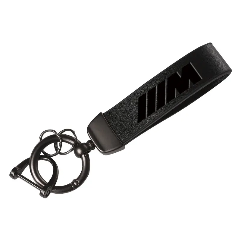 Luxury Genuine Leather Keychain Car Key Ring For BMW M E46 E90 E60 F30 F10 E39 F20 E36 E87 M3 M5 X1 X3 X5 X6 X7 Car image 5