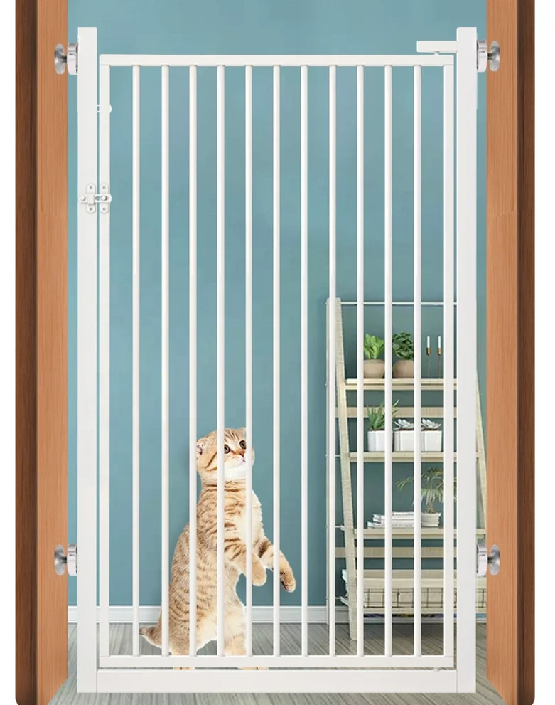 

Safety Gate Expandable Security Door Blasting Metal Stairs Gate Security Fence 73-137 Cm Made In China Pets Gate