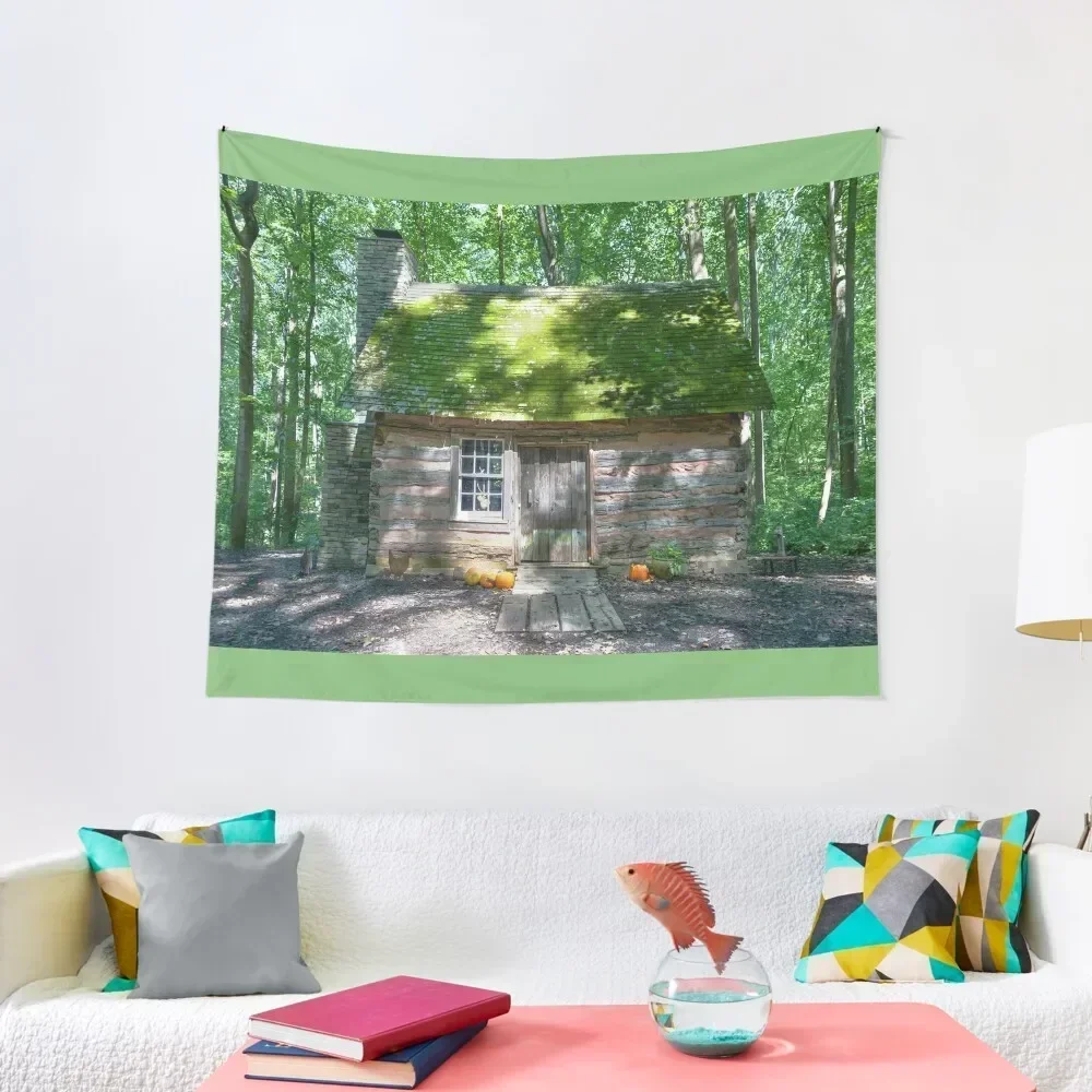 

Rustic Cabin in the Woods Tapestry Decoration Wall Living Room Decoration Carpet Wall Tapestry