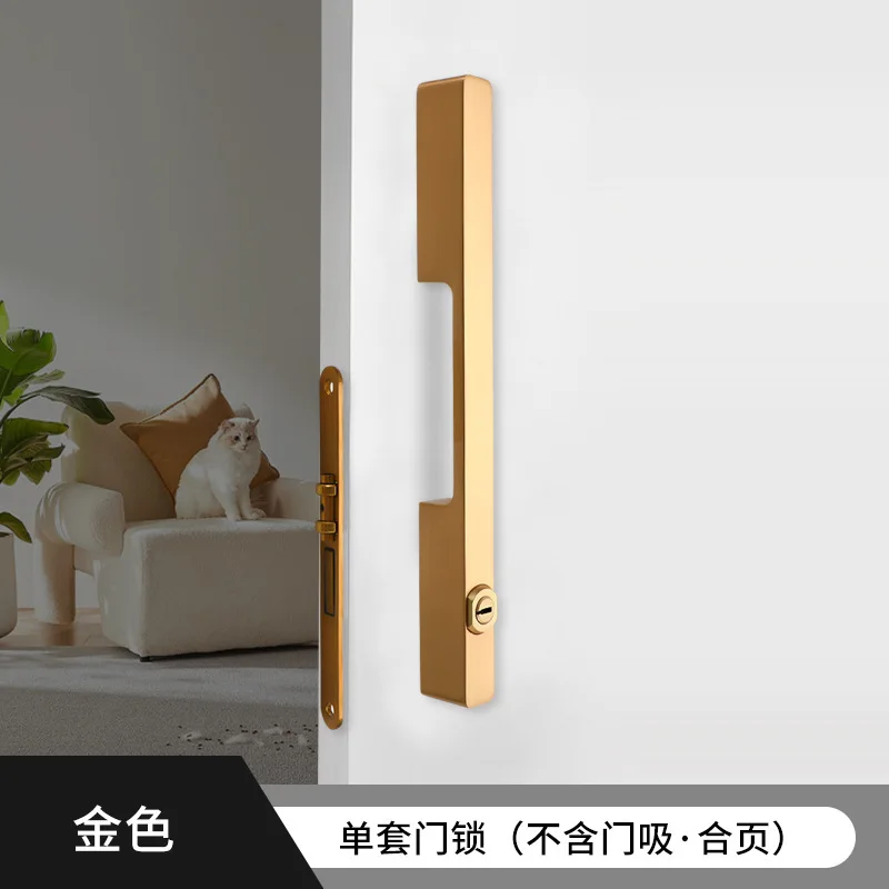 قفل باب القناة الداخلي، باب منزلق، قفل مقبض عالمي منزلي بسيط، قفل غرفة عمودي بكلمة واحدة #4