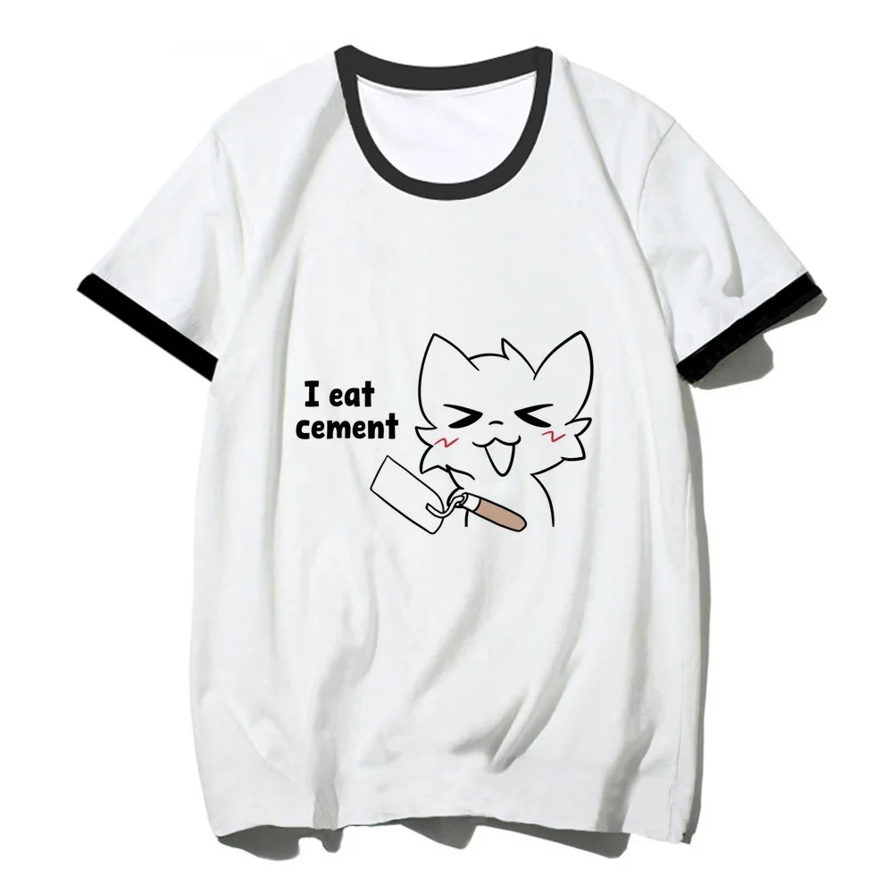 Furry t shirt female baddie japan gyaru funny aesthetic top tees baddie anime summer