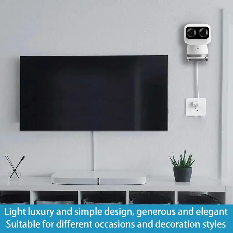 Wall Mount Camera Shelf Security Camera Wall Mount Stand Bracket Fully Open Design Camera Storage Stand for Outdoors Walls