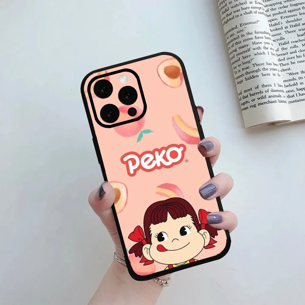 Milky peko  Phone Case For iPhone Mini 11 12 13 14 15 Pro XS Max X Plus SE XR Shell