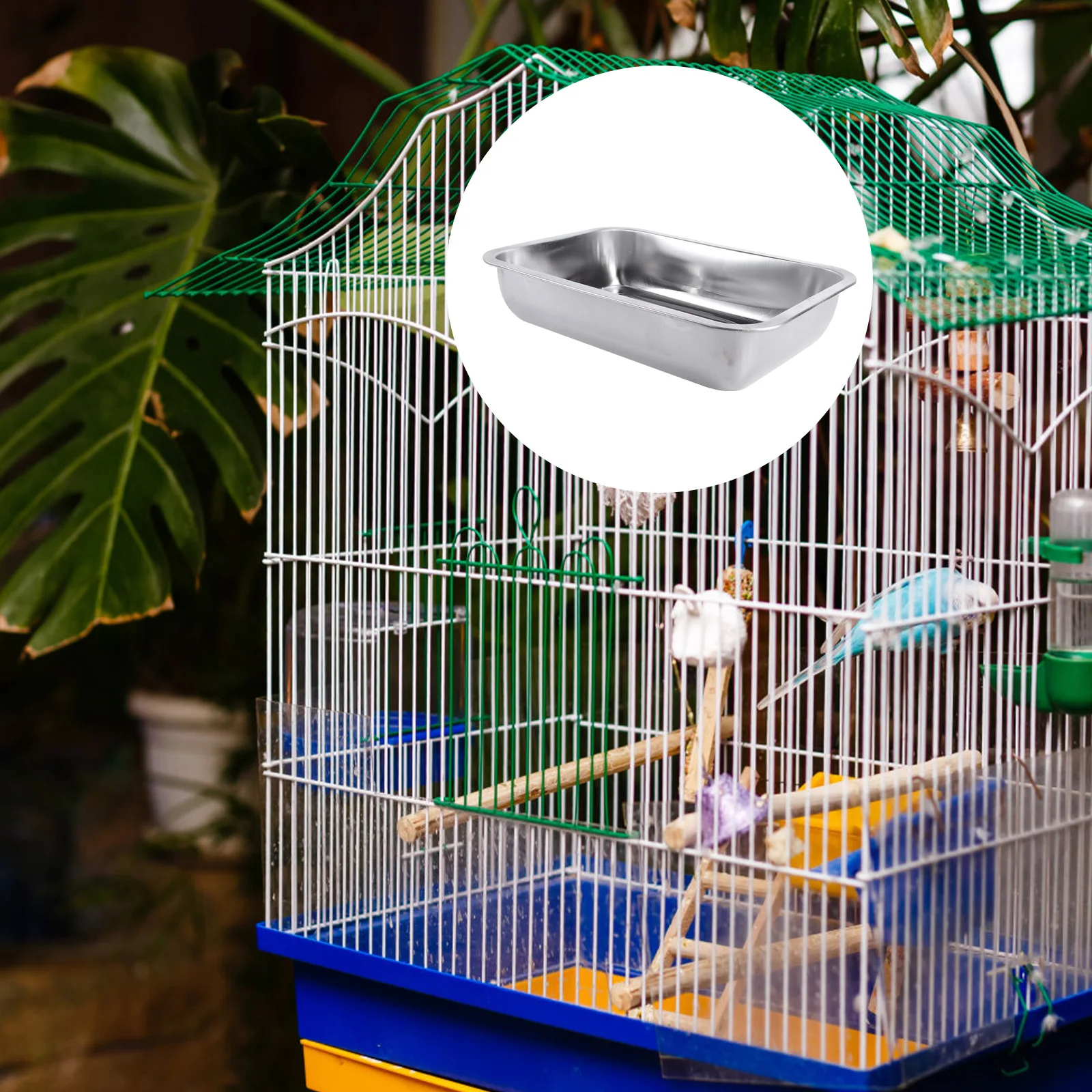 

1Pcs Rustproof Stainless Steel Pet Dog Bedpan Odor Resistant Easy Clean Animal Cage Accessory Bedpan