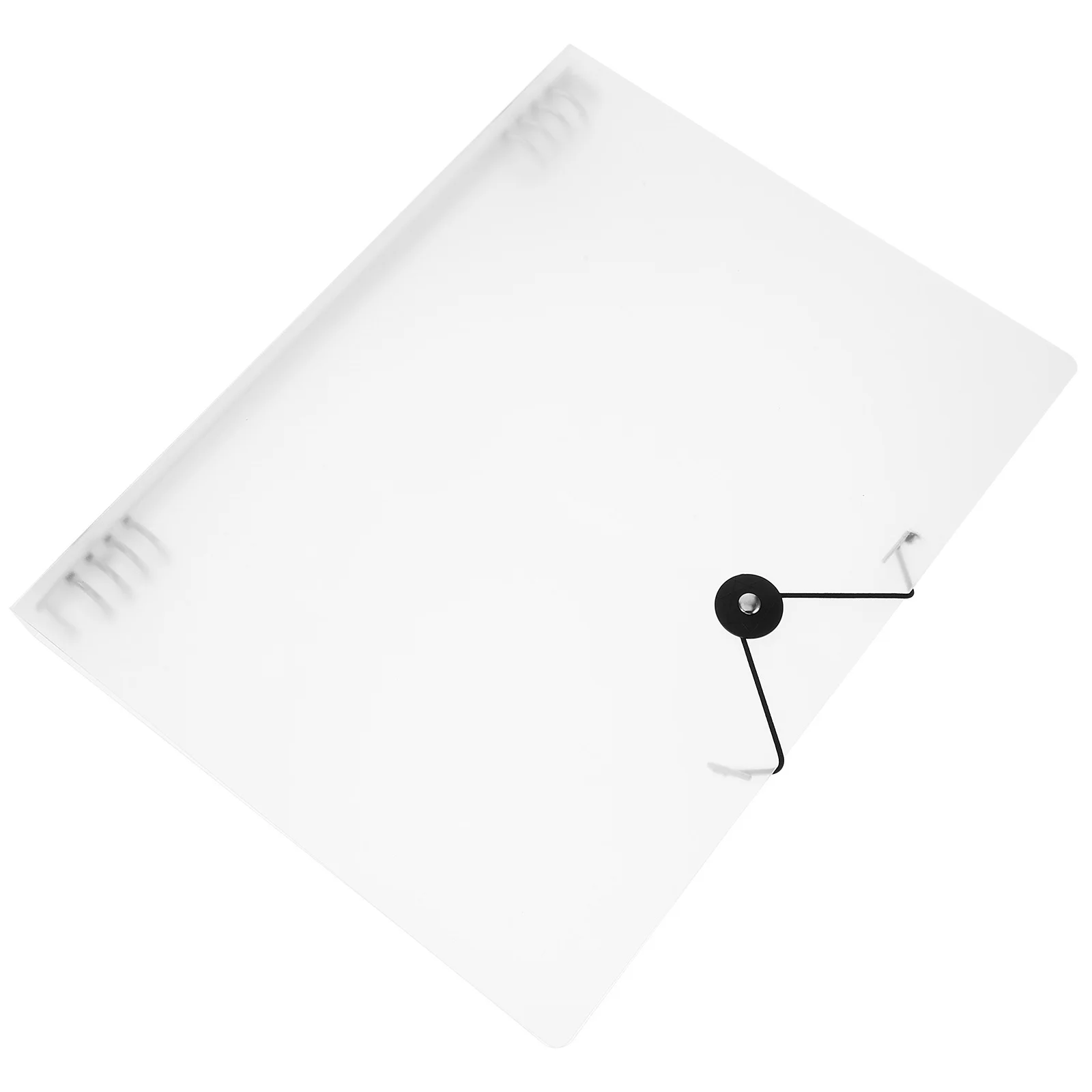 

PP Binder Cover A4 Size Loose-Leaf Notebook Shell Portable Reusable Document Organizer for School Office Decorative Gift