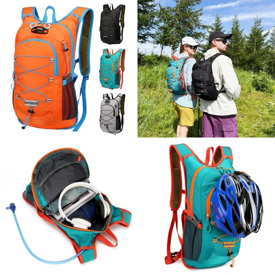 

【New Arrival】Lightweight Hydration Backpack with Water Bladder Compartment for Hiking, Cycling & Running, Multiple Colors