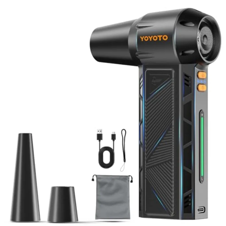 

Мощный электрический пылесос для сжатого воздуха 300000 об/мин, перезаряжаемый, с LED-подсветкой и бесщеточным двигателем, 4 режима, беспроводной, Mi