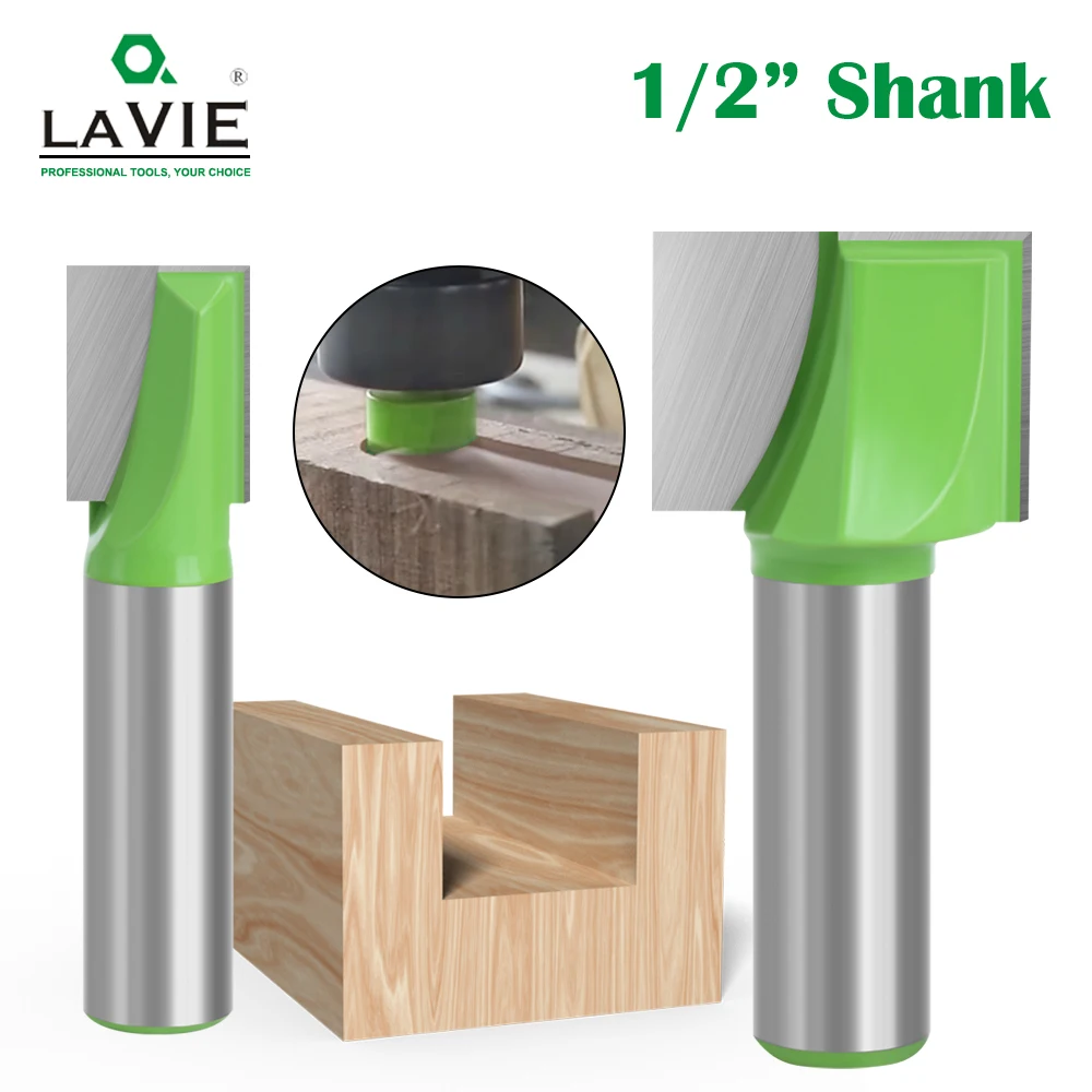 LAVIE 1pc12.7 INCH Cleaning Bottom Bit Straight Router Bit Clean Milling Cutter Woodworking Power Machine-C C130063016GN