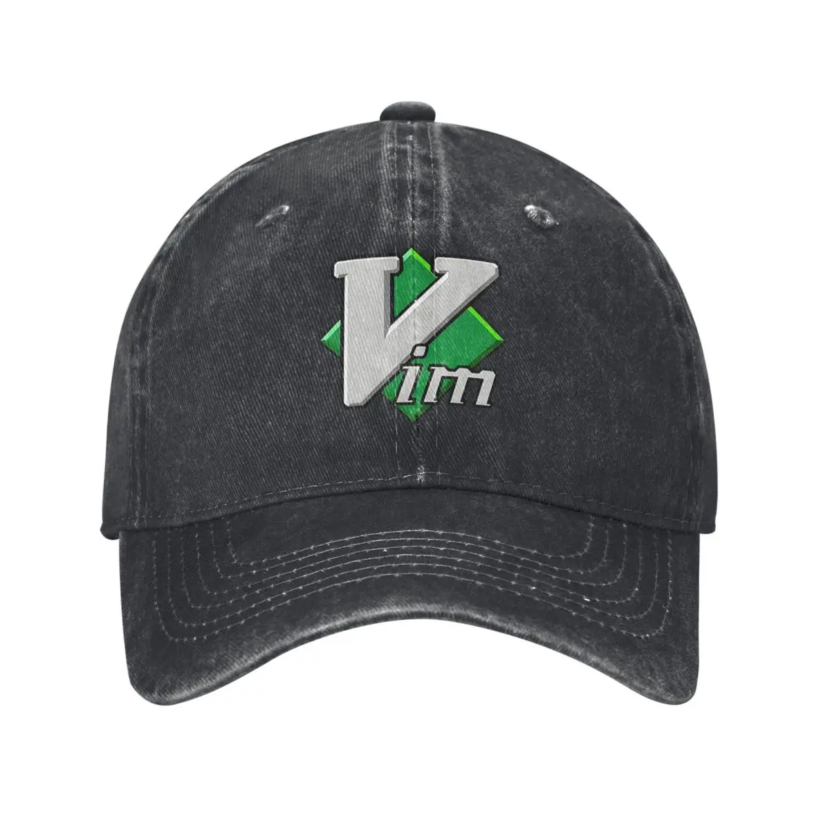 

Джинсовая шляпа Linux Vim Text Editor Прочная для всех сезонов Шляпы Женская бейсболка для мужчин