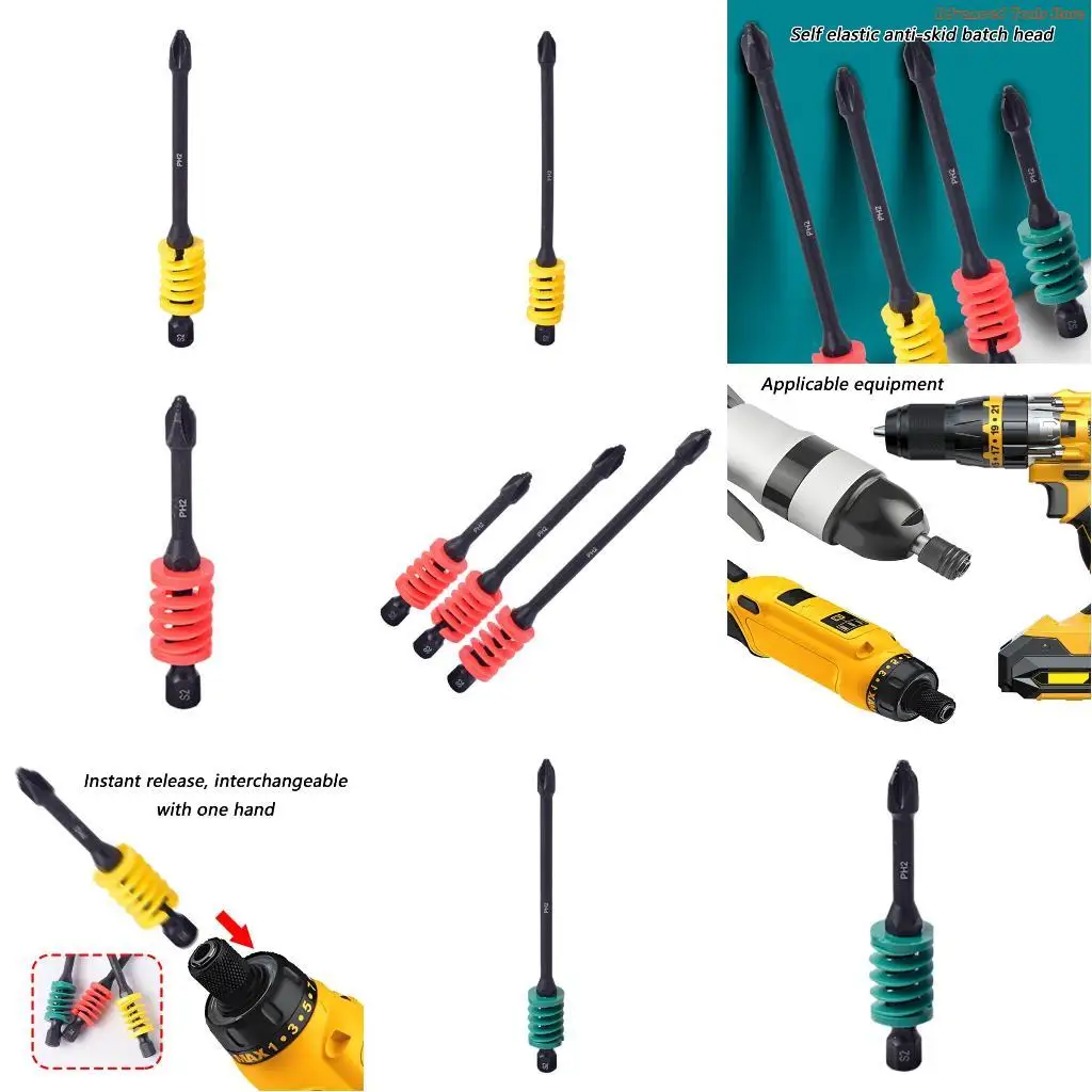 Нержавеющая-крестовая-насадка-Магнитный-пружинный-механизм-Быстросъемная-конструкция-Шестигранный-хвостовик-Подходит-для-привода