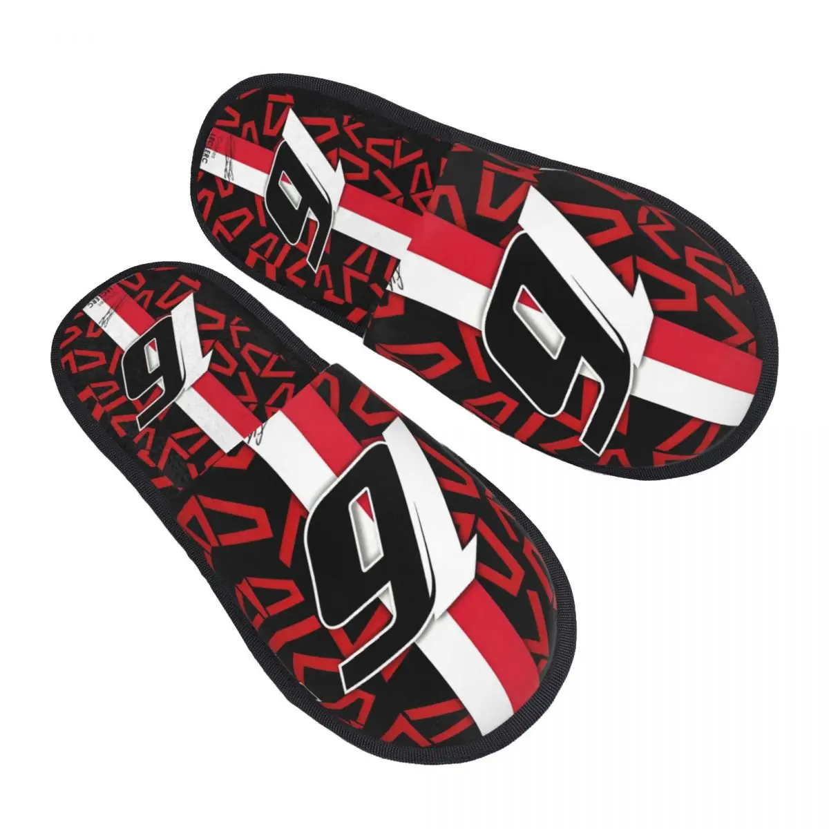 مخصص 16 سباق السيارات المنافسة تشارلز L-Lec-lerc الراحة جرجر رغوة الذاكرة النعال النساء Monegasque سائق سبا أحذية منزلية