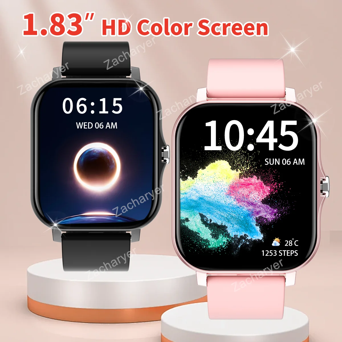 Reloj inteligente con llamadas inalámbricas, Compatible con Android y Iphone, para hombre y mujer