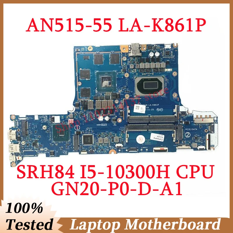 para acer nitro an51555 59mt gh51m la k861p com srh84 i510300h cpu gn20 p0 d a1 rtx3050 laptop motherboard 100 testado bom 01