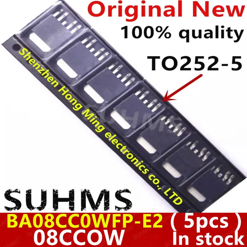 (5 шт.) 100% новый набор микросхем BA08CC0WFP-E2 BA08CC0WFP 08CC0W 08CCOW TO252-5