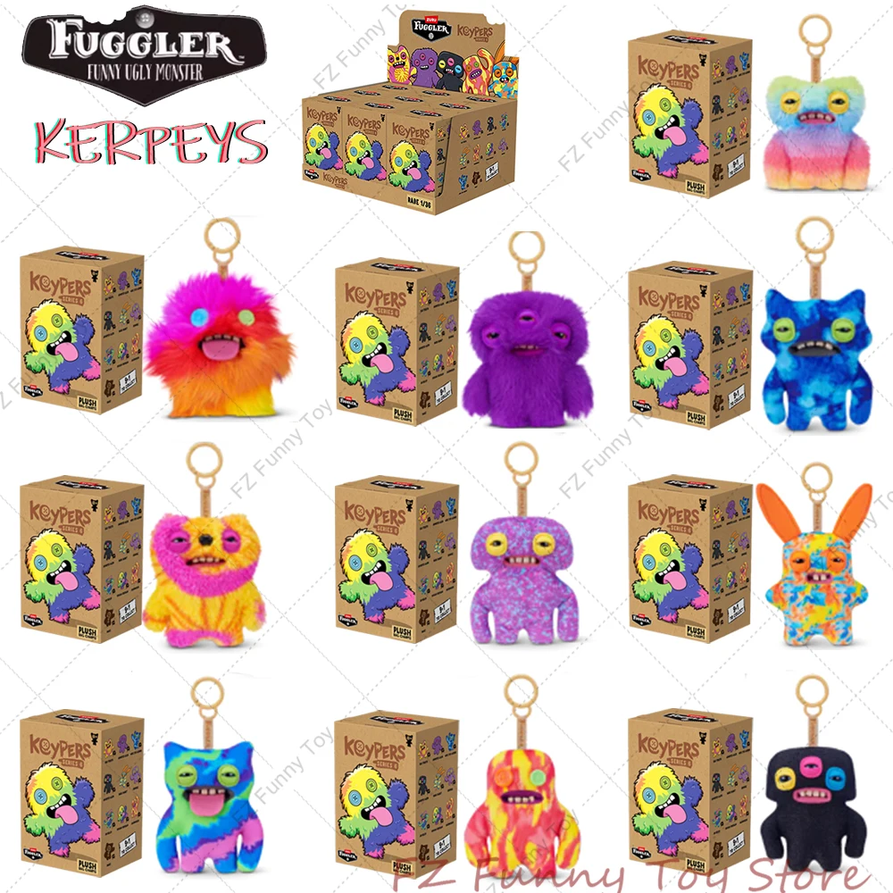 

Fuggler Monster Keyper Stuffed Toy Original New Fugg Blind Box Plushies Fluffy Backpack Christmas Decorations Doll Birthday Gift