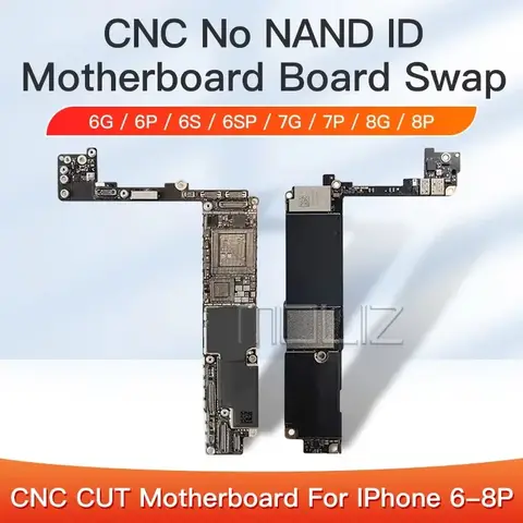 CNC ID Motherboard for IPhone 6 6S 7 8 Plus ICloud Mainboard Swap Removed Baseband CPU Logic Board with Without Nand Board Swap