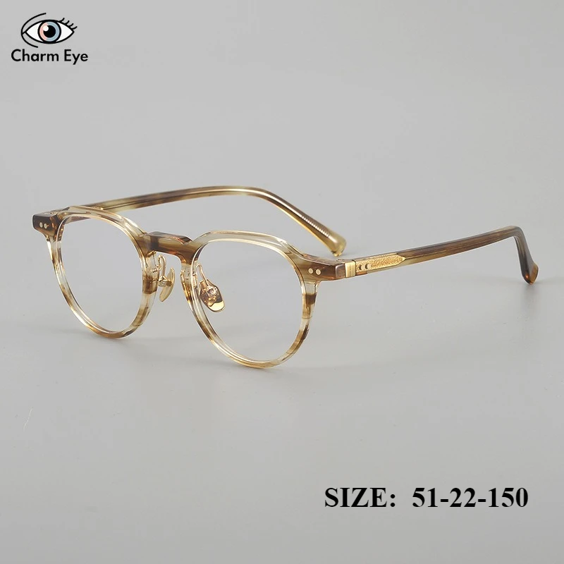 2025 اليابان الرجعية الرجال خلات إطارات النظارات عالية الجودة البيضاوي إطار كبير موضة النساء قصر النظر القراءة مكافحة نظارات الضوء الأزرق