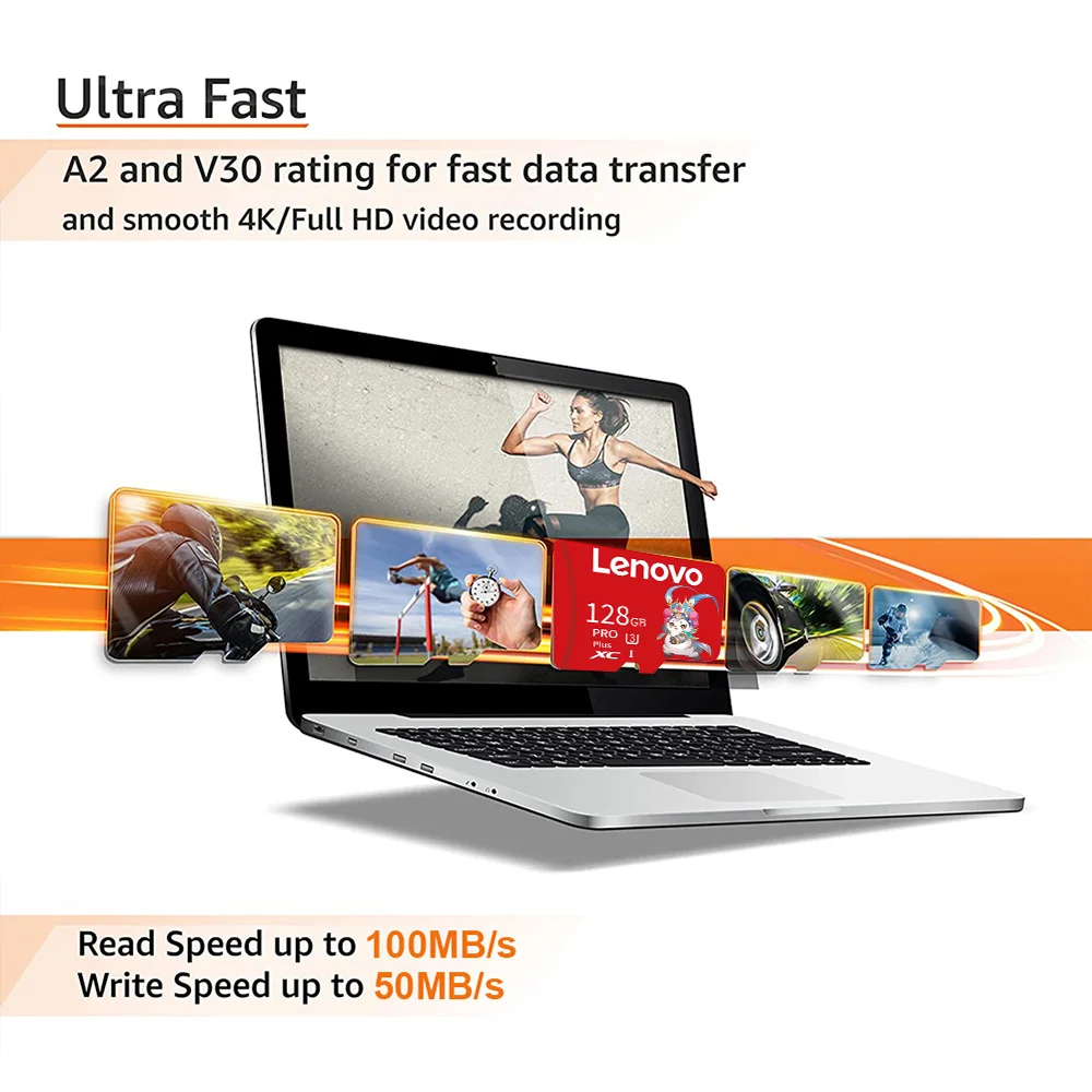 بطاقة ذاكرة Lenovo 2 تيرا بايت 1 تيرا بايت فئة 10 A2 Ultra Micro SD بطاقة SD 256 جيجابايت 512 جيجابايت Cartao De Memoria 128 جيجابايت للأجهزة الرقمية للكاميرا