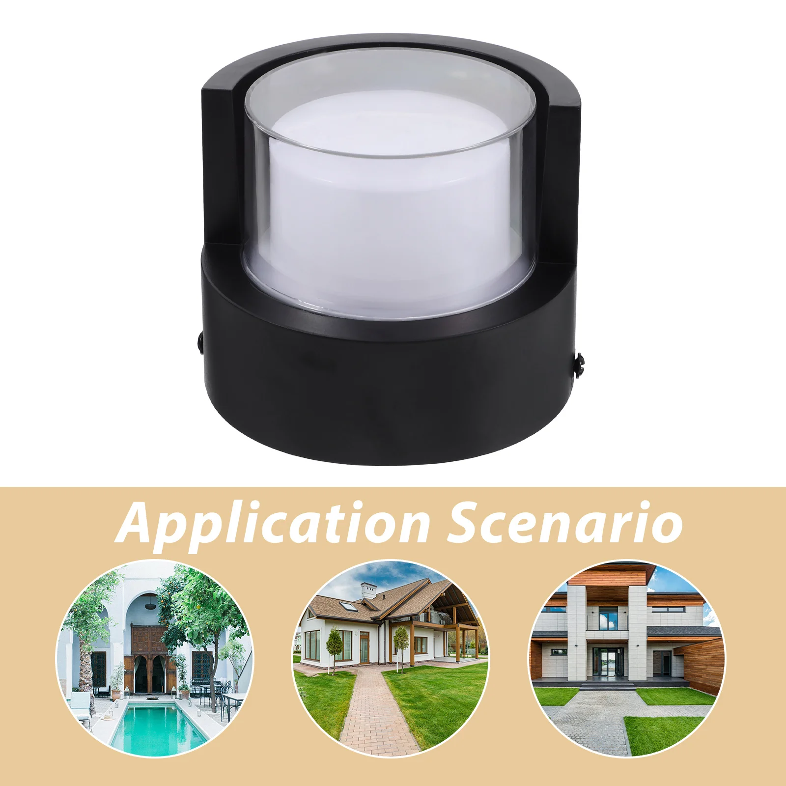 

6W Warm White LED Waterproof Wall Lamp Aluminum Classic Retro Design Outdoor Porch Garden Corridor Light Wall Lamp