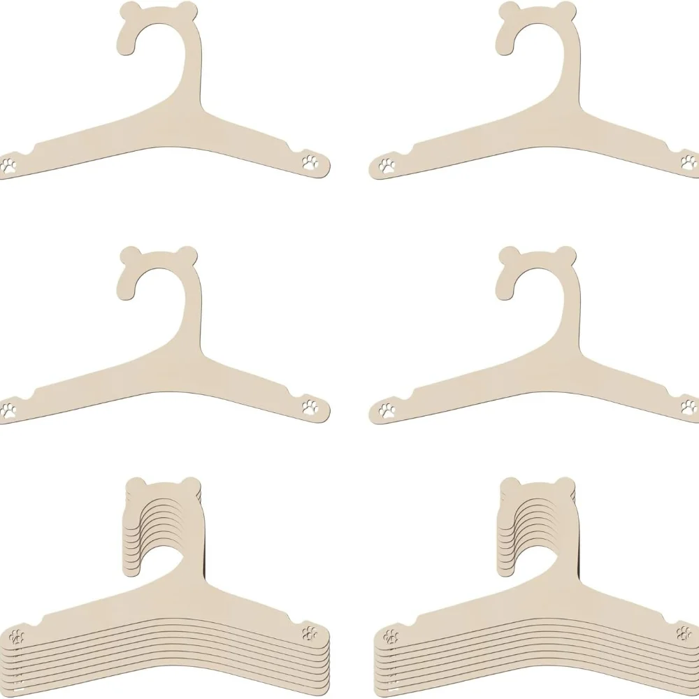 Wooden Baby Hanger, Suitable for Baby Clothes, Cute Bear Ear Wooden Newborn Girl and Boy Hanger, 9 Inches (About 22.9 cm)