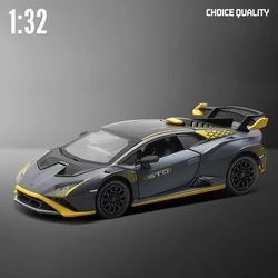 1:32 Lamborghini Huracan STO Supercar Alloy Model Car Toy Diecasts Metal Casting Sound and Light Car Toys For Children Vehicle