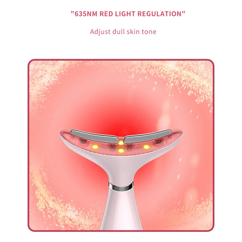 

N89R RF Neck Face Beauty Device EMS Lifting Neck Wrinkles Remover LED Photon Therapy Skin Tighten Anti Wrinkle Skin Device