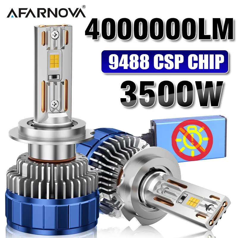 

3500W H1 Светодиодная фара 4000000LM Светодиодные автомобильные лампы Canbus H8 H4 H7 H11 H9 9005 9006 HB3 HB4 Противотуманные фары Автомобильные фары 12 В 2 медная трубка