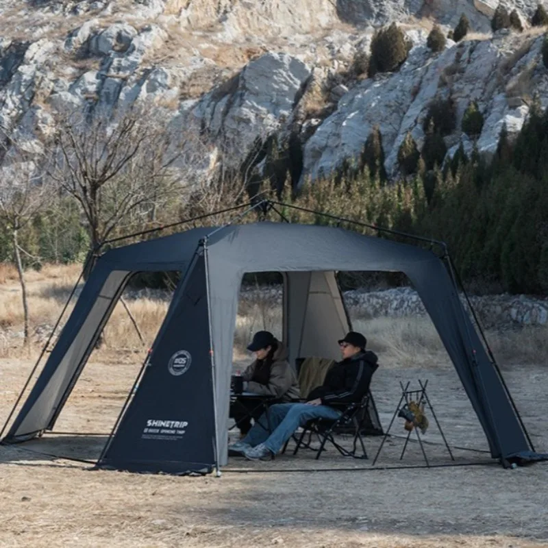 

Outdoor Portable Circle Sun Shelters Large Space Convenient Waterproof Sunshade Canopy Travel Relaxing Camping Equipment