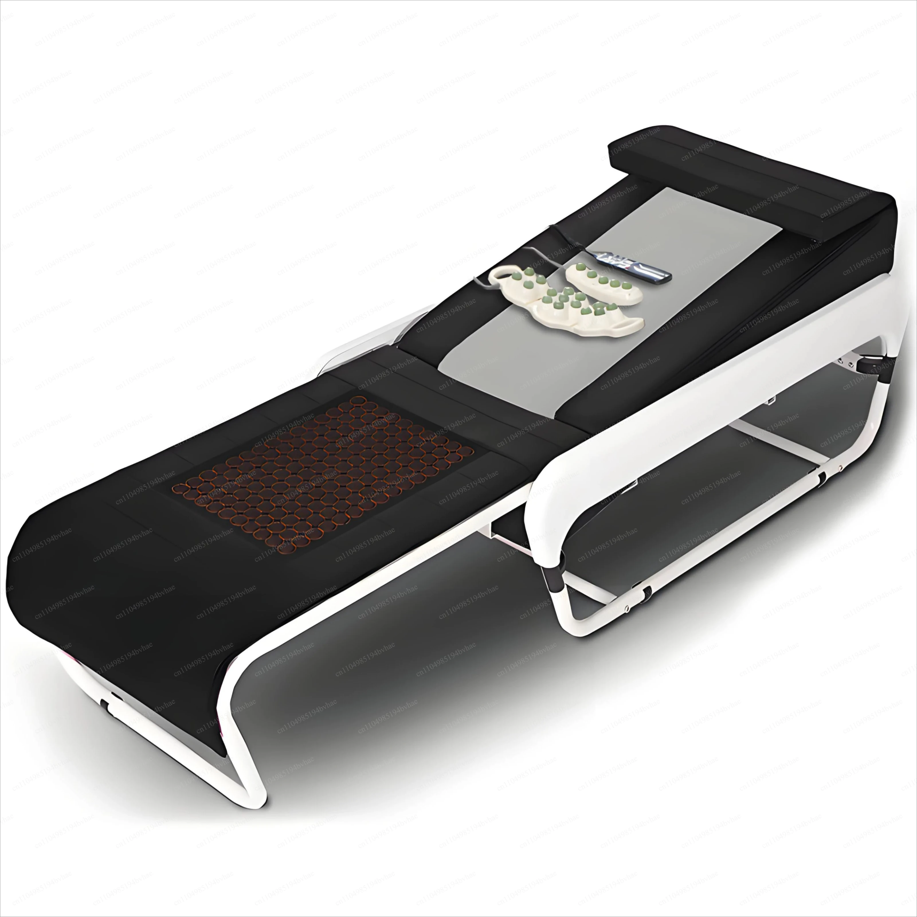 Electric Jade Massage Bed, 3D Foldable Multi-Functional Thermal Heat Therapy Bed for Home Massage Tuina