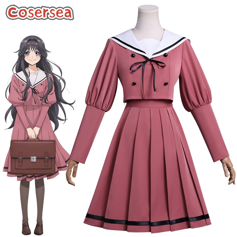 

Cosersea Kaoruko Waguri Cosplay Costume Kaoru Hana wa Rin to Saku The Fragrant Flower Blooms with Dignity Dress Outfit Fullset
