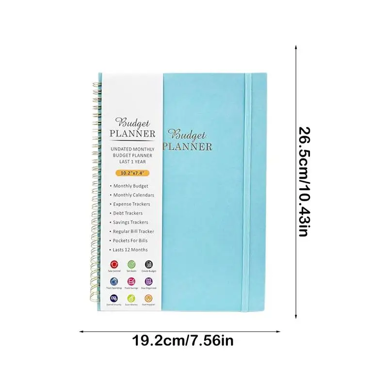 Libro de registros de finanzas y libros de cuentas Planificador de presupuesto fácil de usar Organizador de facturas Rastreador de facturas Planificador de finanzas con doble cara