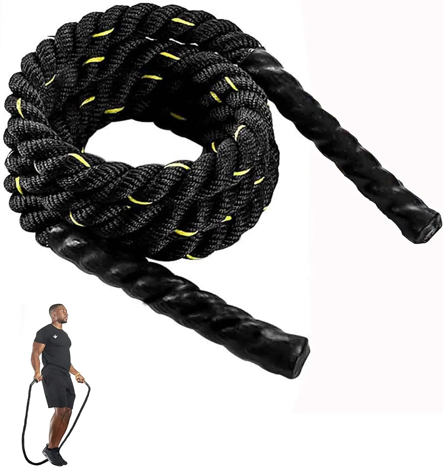 

Heavy Weighted Jump Rope for Men and Women, Total Body Workouts to Improve Strength and Build Muscle