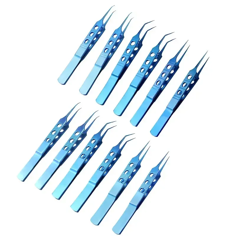 pinca-oftalmica-de-titanio-pinca-micros-reta-curvada-angulo-plataformas-instrumentos-oftalmicos