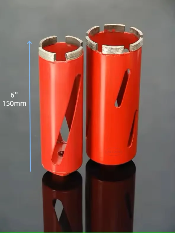 [1-1/4-7'' UNC Female] 1''-10'' * 6''/11.2''/18'' Crown DRY Diamond Core Drill Bits Wire Box Hole Opener 25-254mm *150/280/450mm