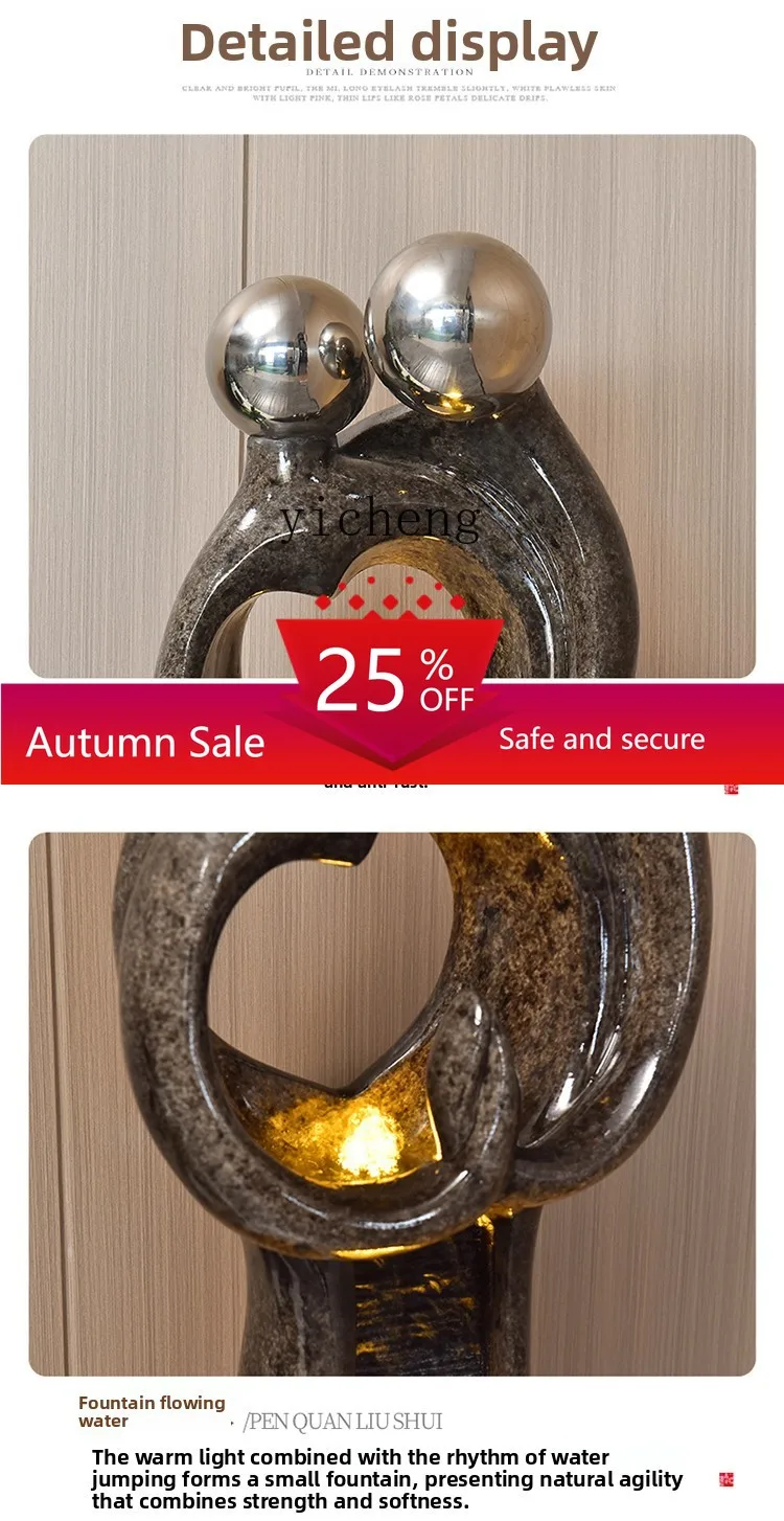 

light luxury Nordic style circulation water scene ornament entrance living room office opening housewarming