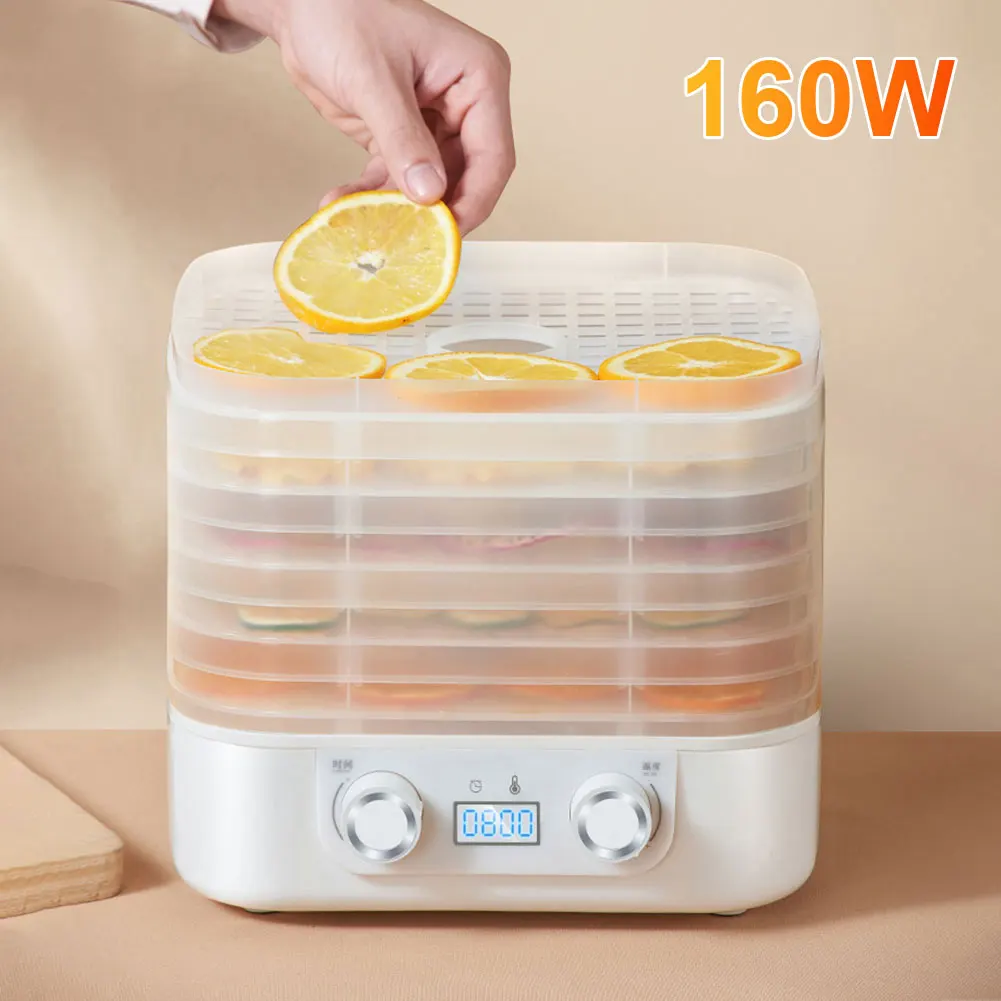 

5-Layer Pet Snack Drying Machine Temperature Adjustable Vegetable Meat Dehydrator Multifunctional for Fruits Veggies Meats